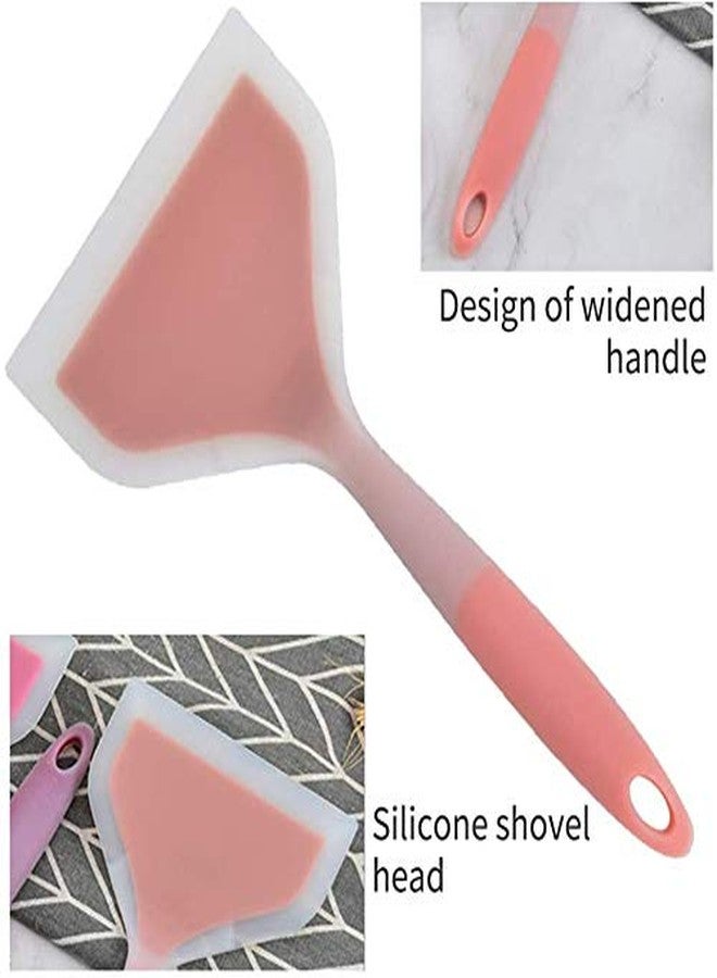 باسكيتي ملعقة سيليكون متوسطة الحجم من باسكتي، ملعقة سيليكون لقلي الفطائر، غير لاصقة (لون عشوائي) - Image 5